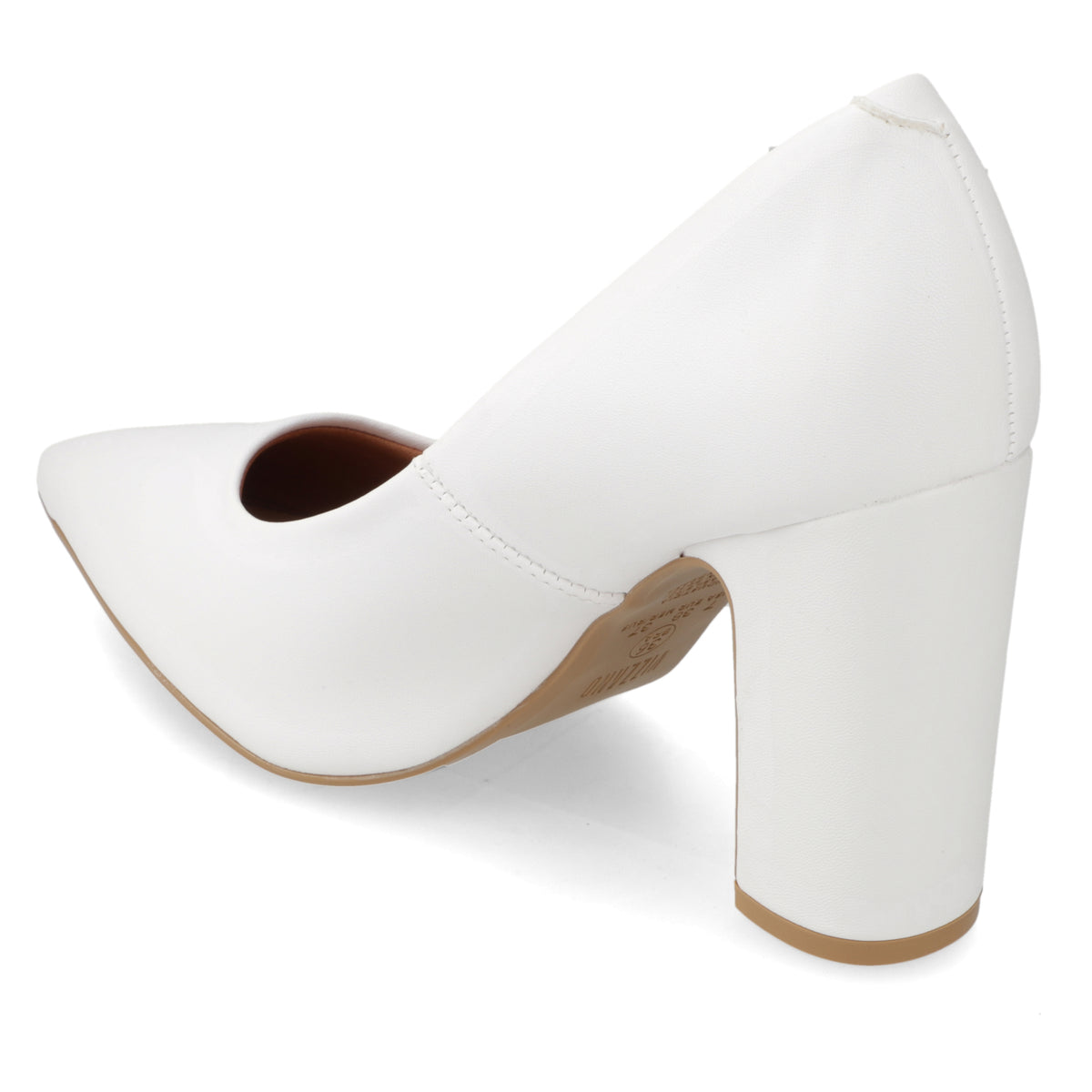 Taco Ancho Eco Cuero Blanco 35 / Blanco