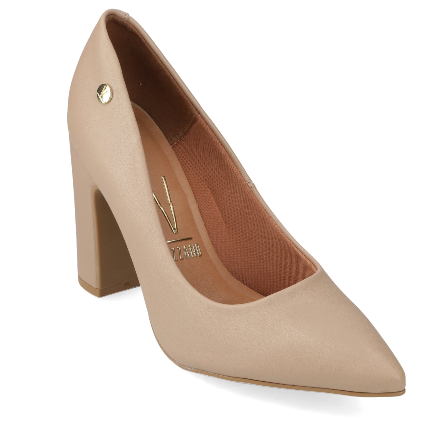 Taco Cuadrado Eco Cuero Beige 35 / Beige