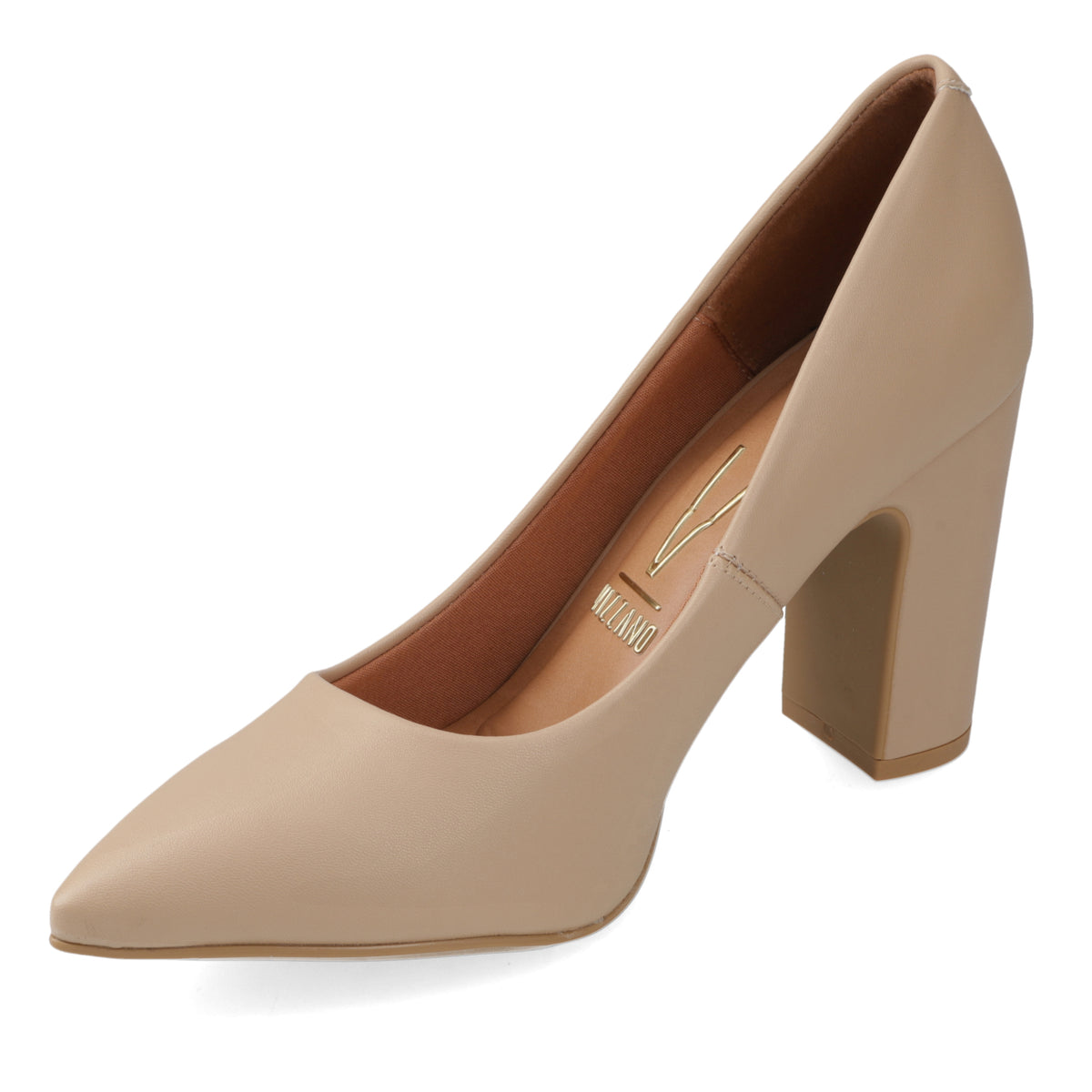 Taco Cuadrado Eco Cuero Beige 35 / Beige