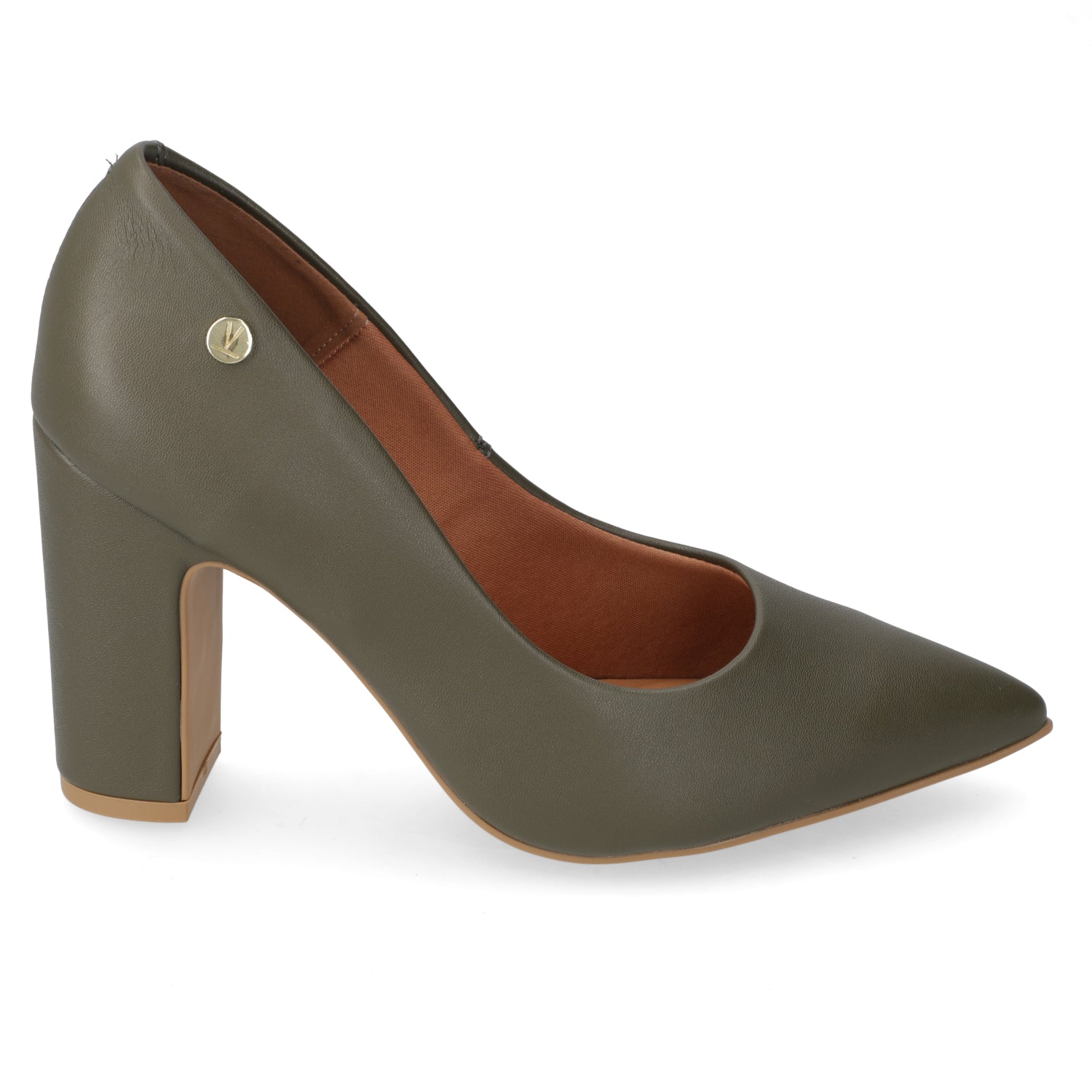 Taco Ancho Eco Cuero Verde Oliva