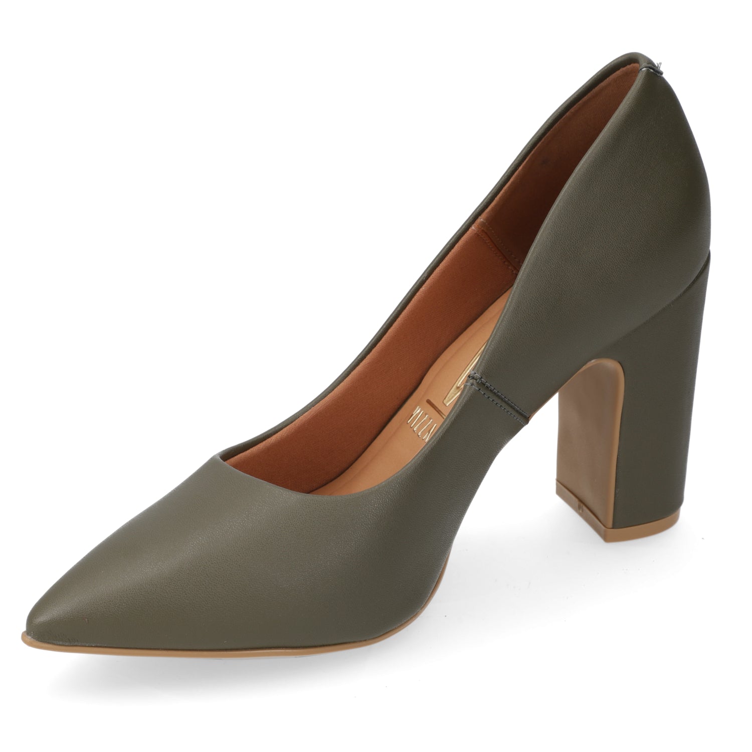 Taco Ancho Eco Cuero Verde Oliva