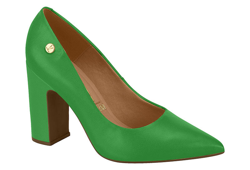 Zapato Taco Cuadrado Vizzano EcoCuero Verde Kelly 34