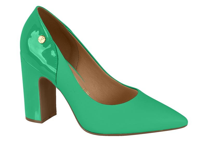 Zapato Taco Cuadrado Vizzano EcoCuero Verde 34