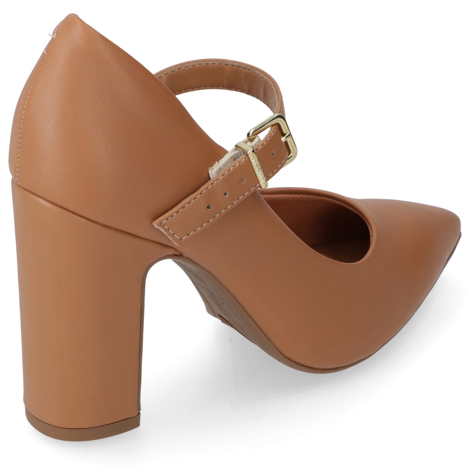 Zapato Taco Ancho Vizzano Camel