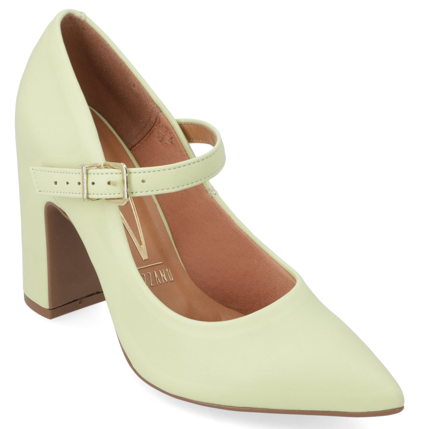 Zapato Taco Ancho Vizzano EcoCuero Menta