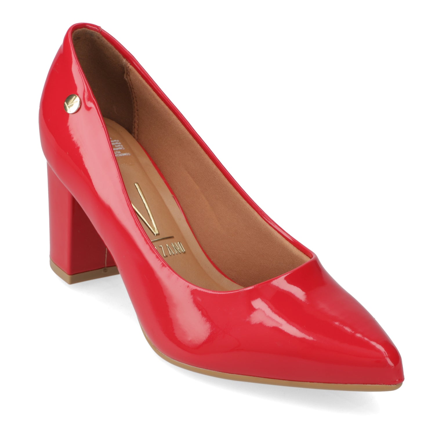 Taco Ancho 7 cm Rojo Vizzano 35 / Rojo