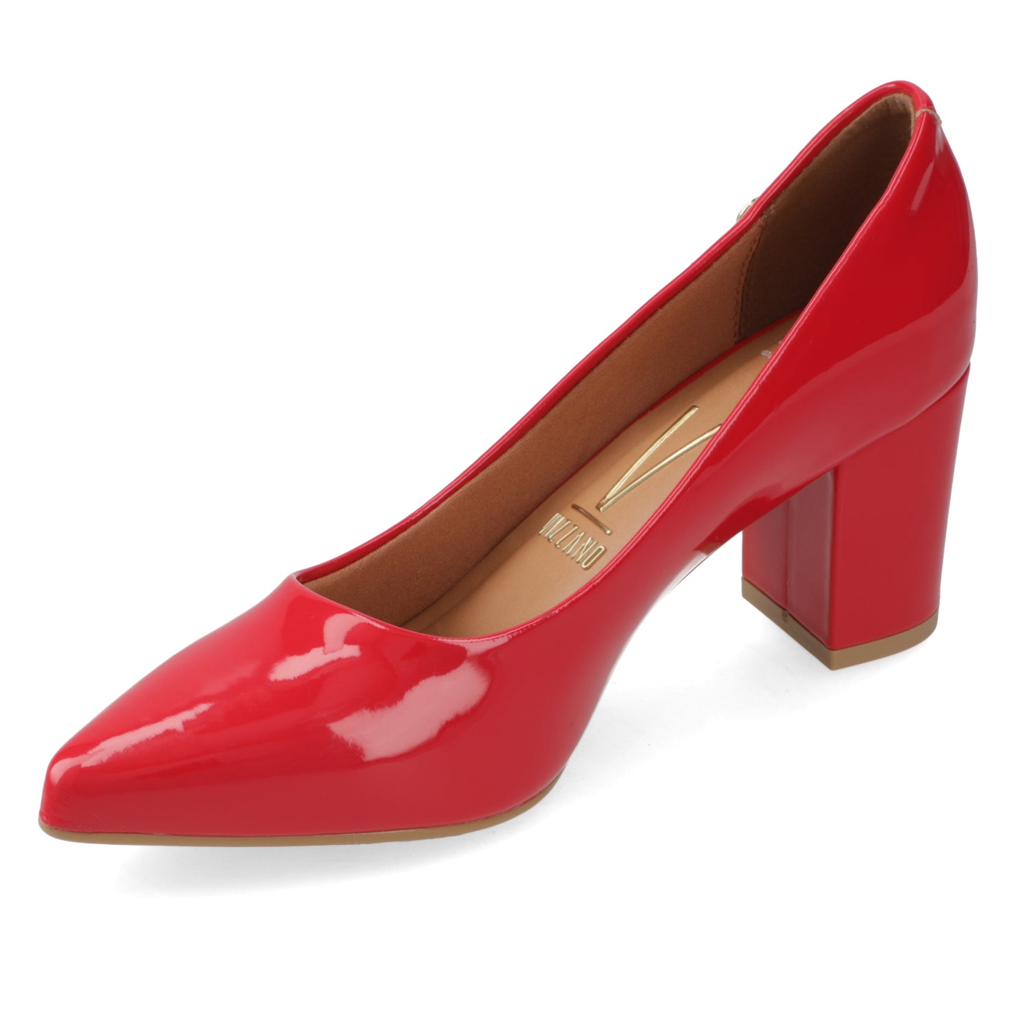 Taco Ancho 7 cm Rojo Vizzano 35 / Rojo