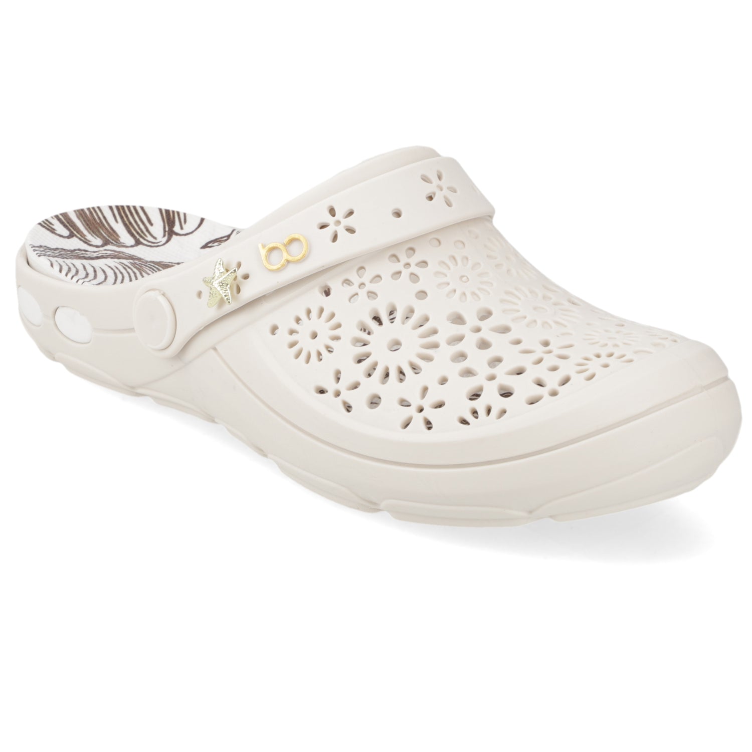 Zueco Mujer Nellie Blanco OFF Boaonda 35 / Blanco