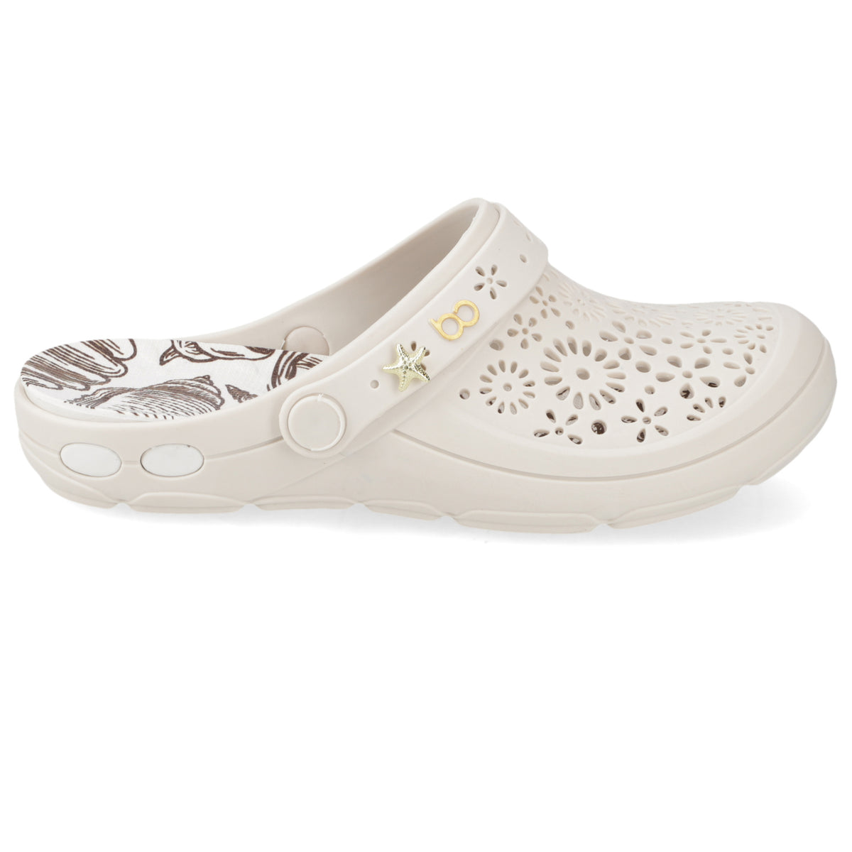 Zueco Mujer Nellie Blanco OFF Boaonda 35 / Blanco