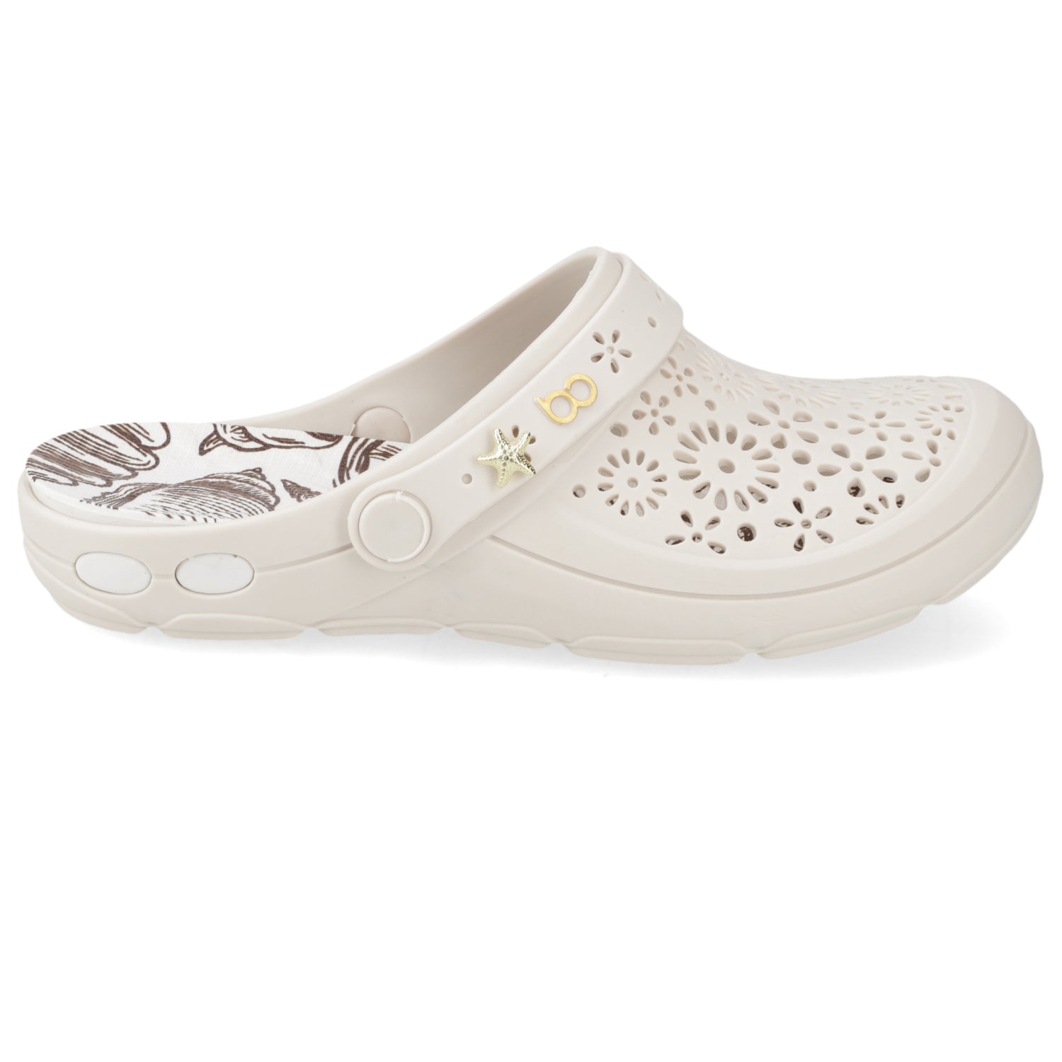 Zueco Mujer Nellie Blanco OFF Boaonda 35 / Blanco