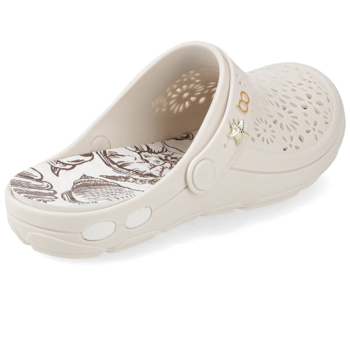 Zueco Mujer Nellie Blanco OFF Boaonda 35 / Blanco