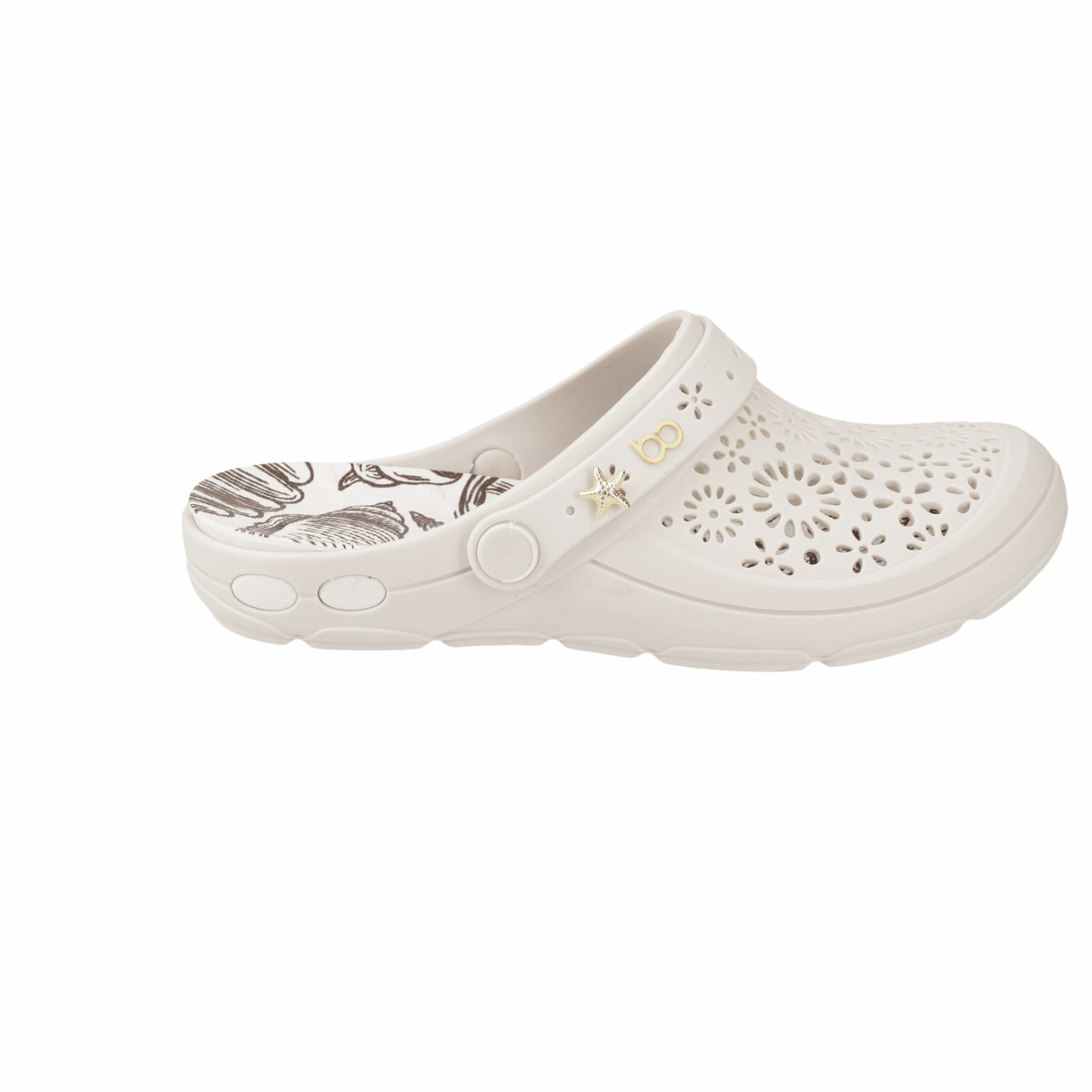 Zueco Mujer Nellie Blanco OFF Boaonda 35 / Blanco