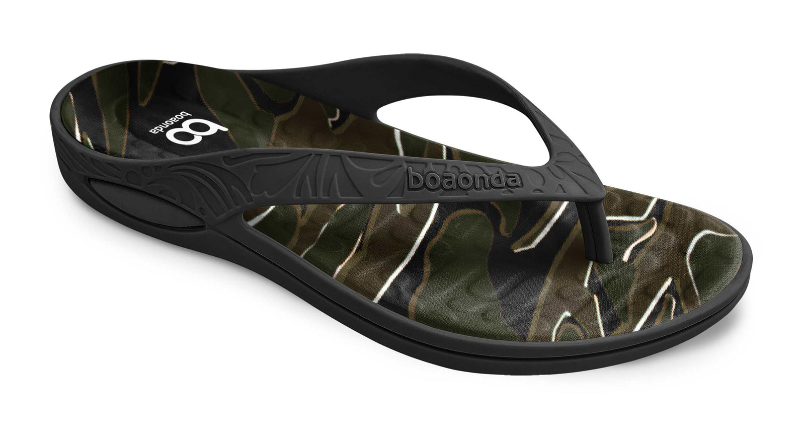 Sandalia Hombre Negro Boaonda