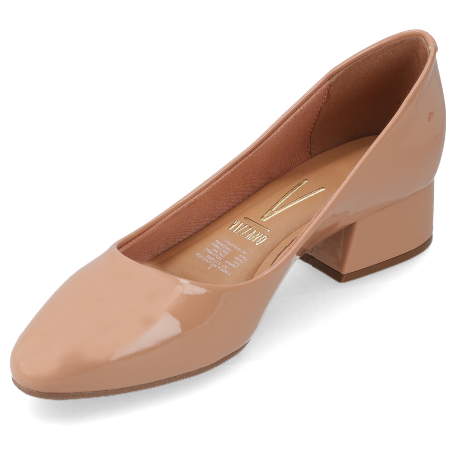 Zapato Taco Ancho Vizzano Nude