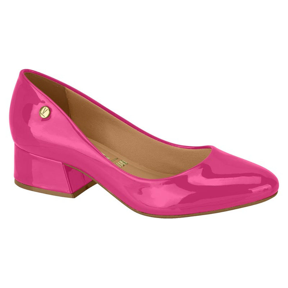 Zapato Taco Cuadrado Vizzano Efecto Charol Pink 1346-100-13488-93371