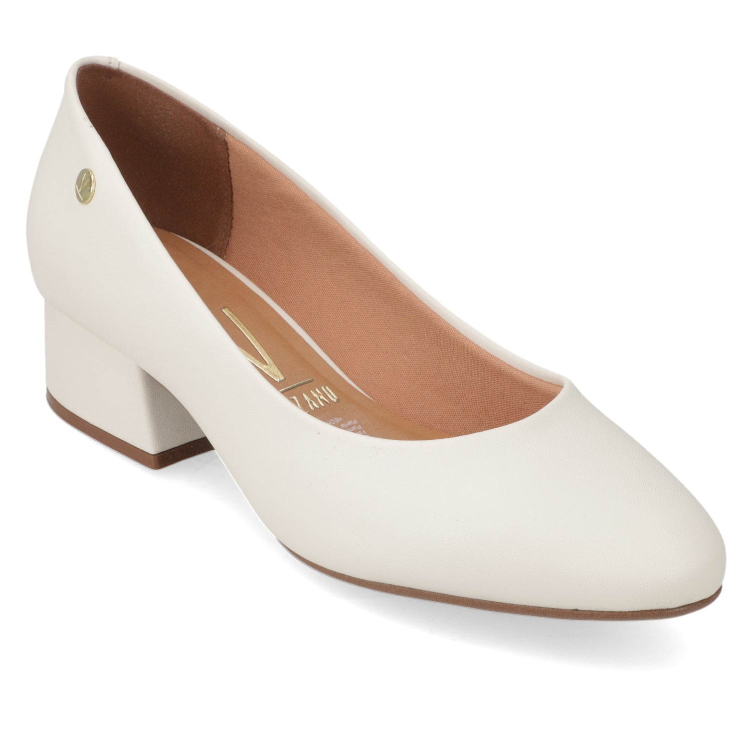 Zapato Taco Ancho Vizzano EcoCuero Blanco