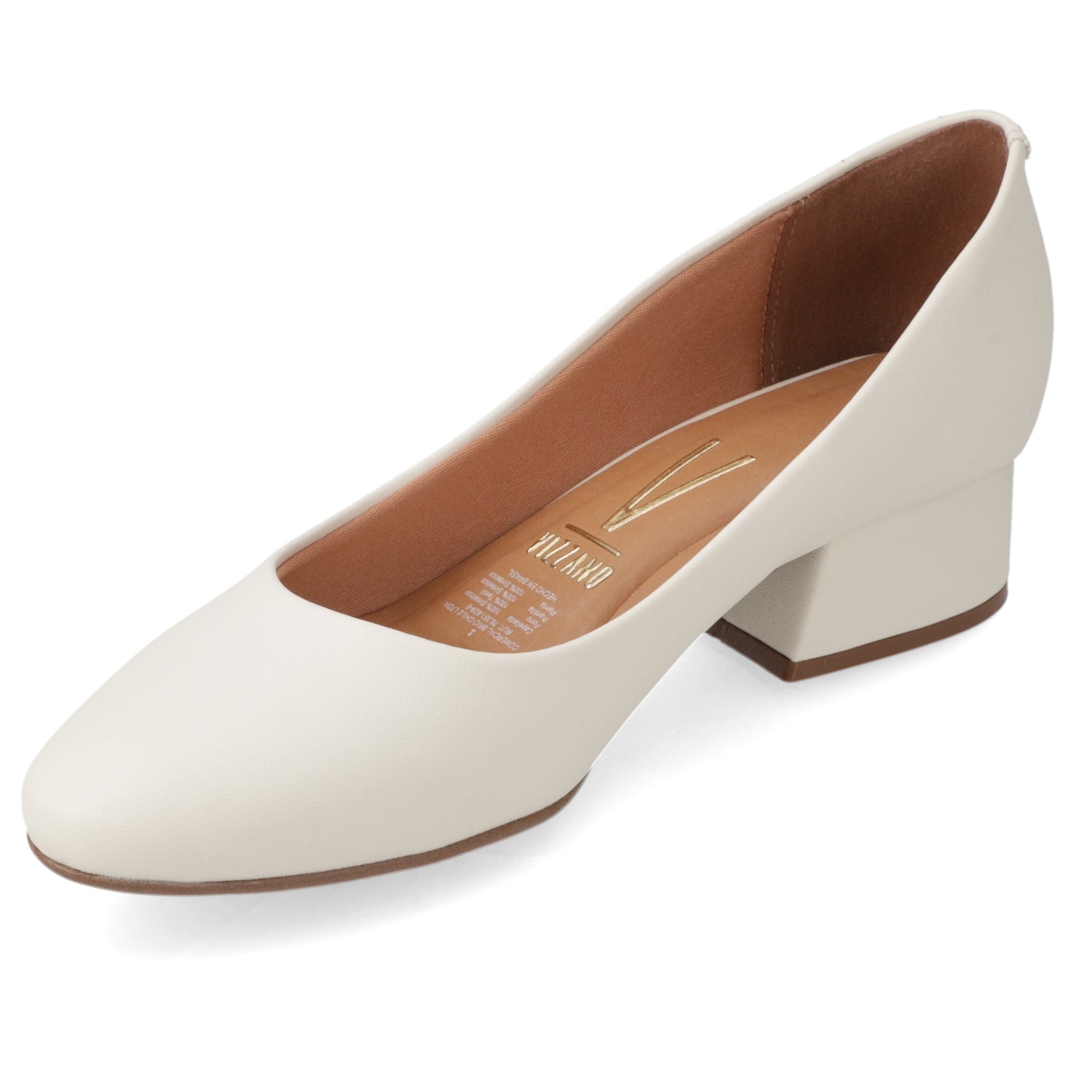 Zapato Taco Ancho Vizzano Blanco