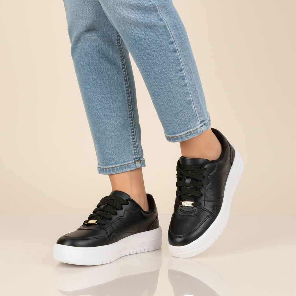 Zapatillas Casuales Negro Vizzano