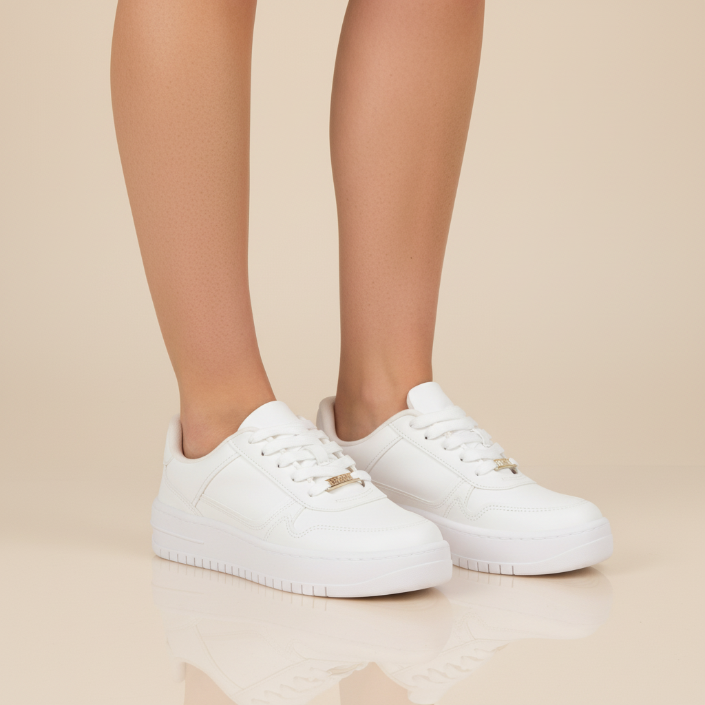 Zapatilla Casual Blanco Vizzano 35 / Blanco