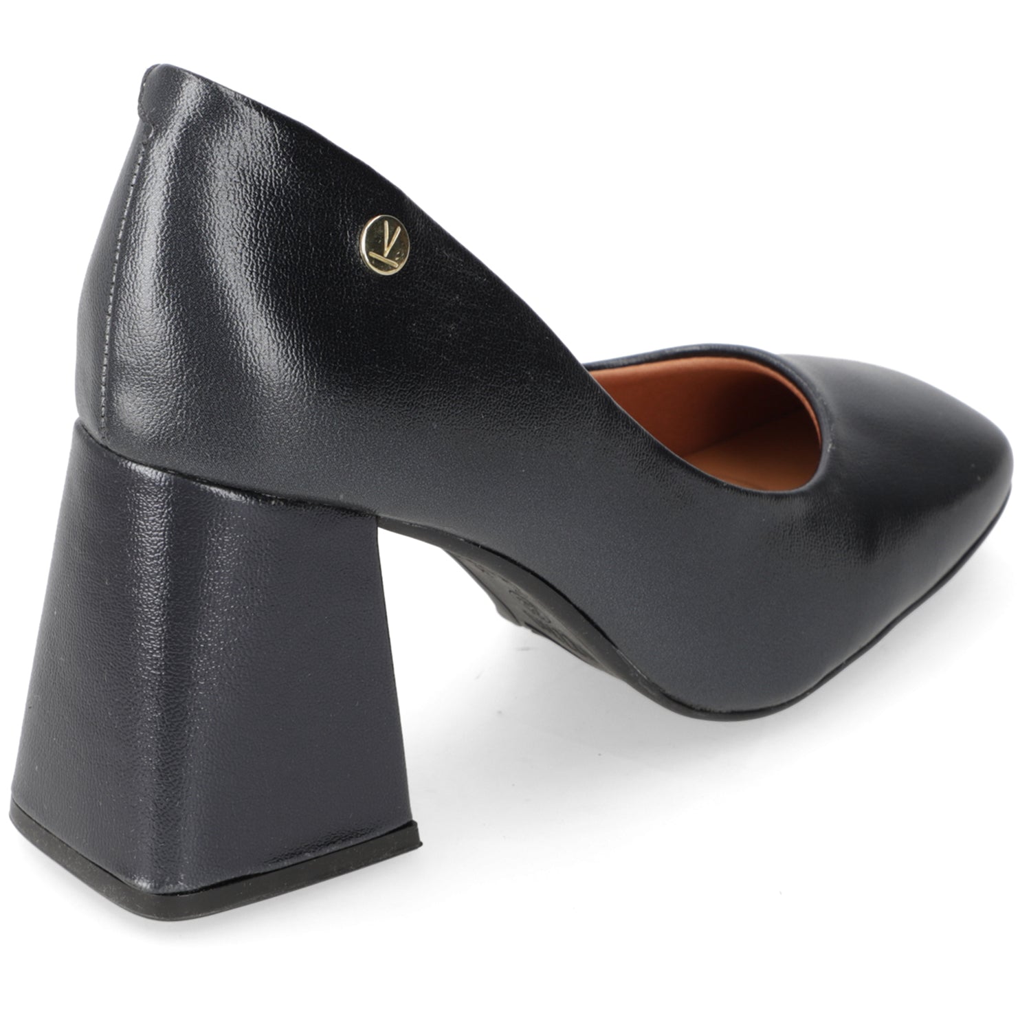 Zapato Taco Ancho Vizzano Metalizados Negro