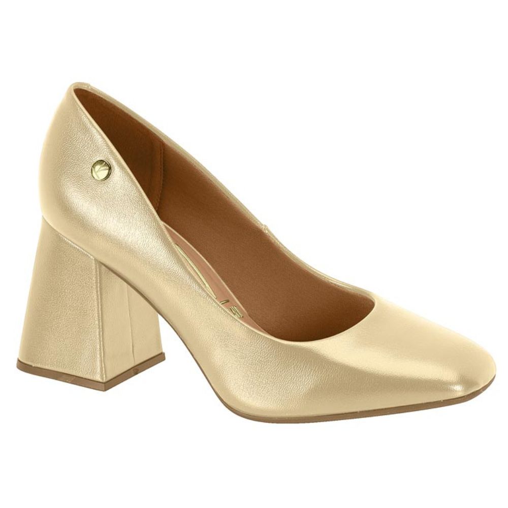 Zapato Taco Cuadrado Vizzano Metalizado Dorado 1391-100-14710-66