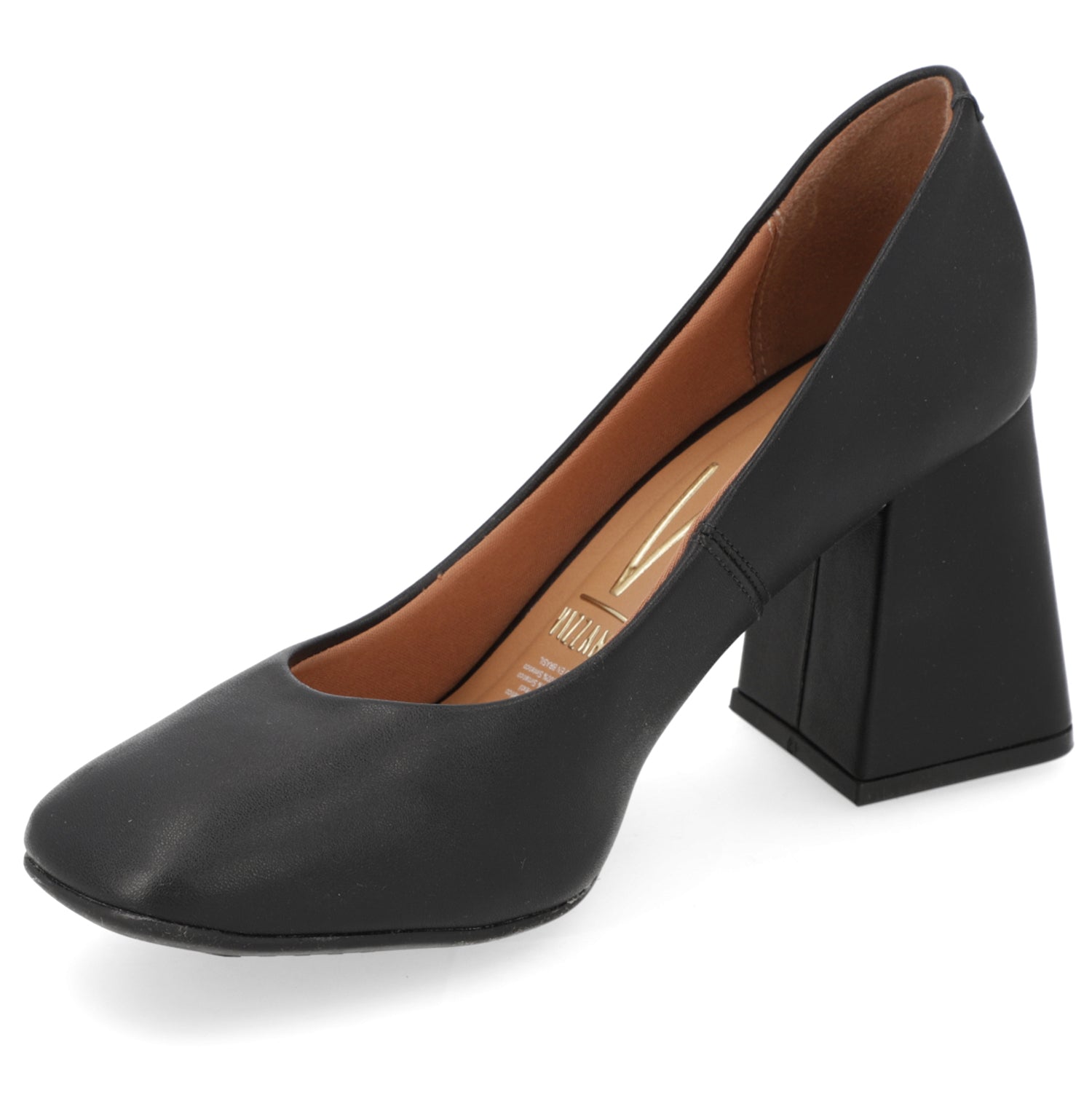 Zapato Taco Ancho Vizzano EcoCuero Negro