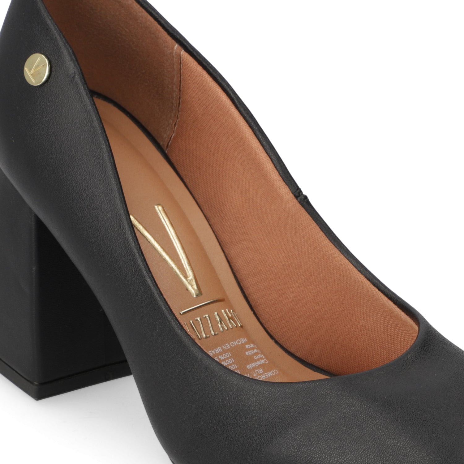 Zapato Taco Ancho Vizzano EcoCuero Negro