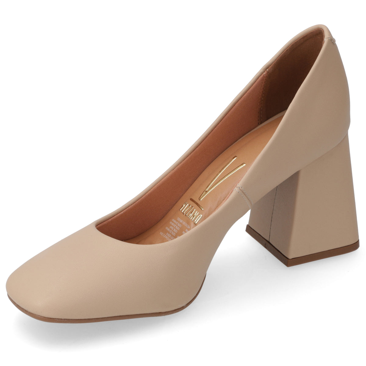 Zapato Taco Ancho Vizzano Beige