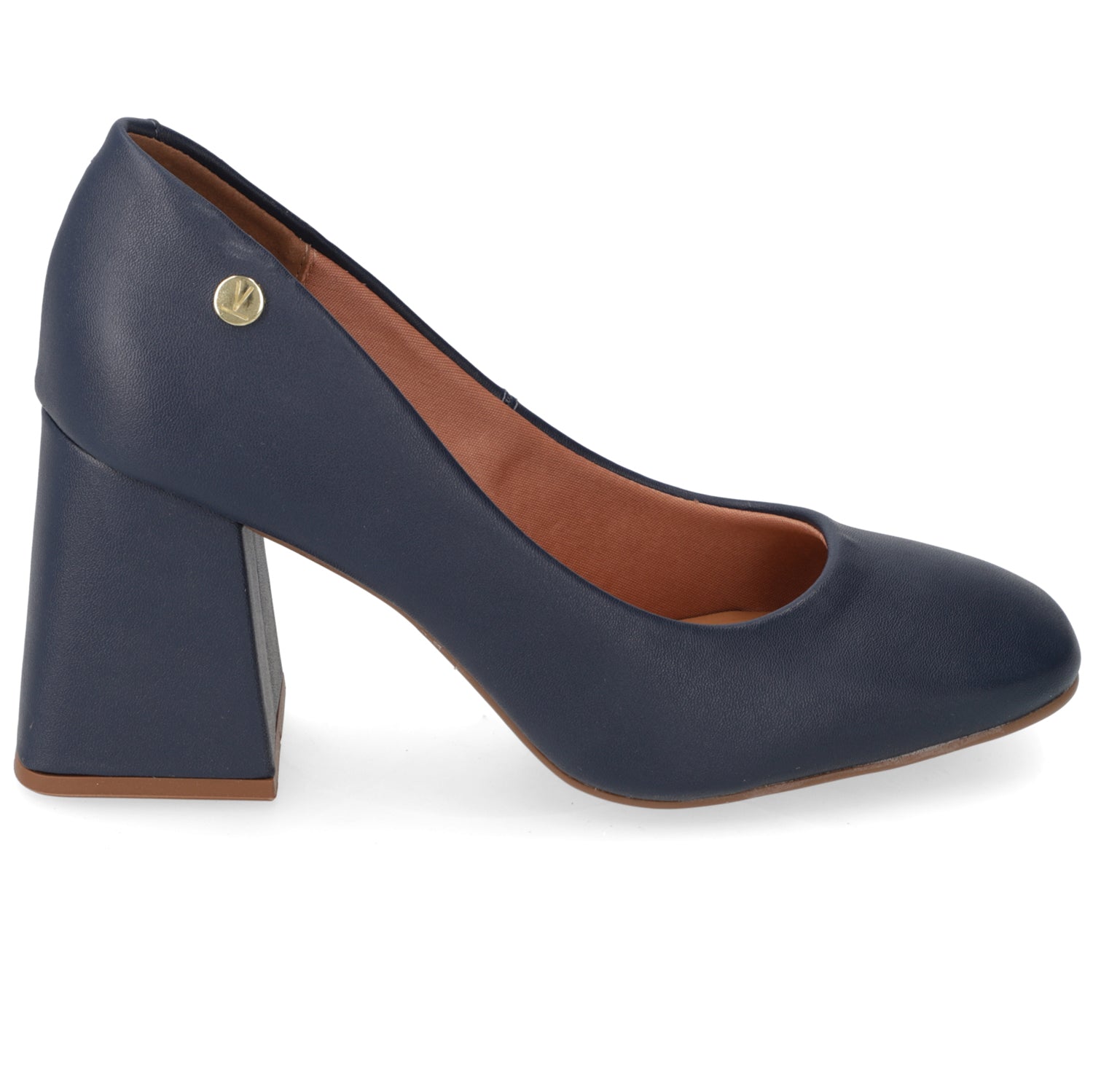 Zapato Taco Ancho Vizzano EcoCuero Azul