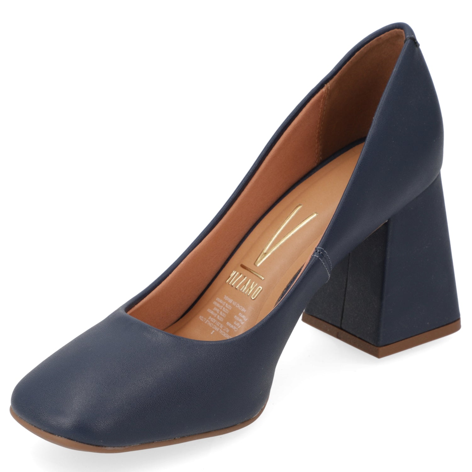 Zapato Taco Ancho Vizzano Azul