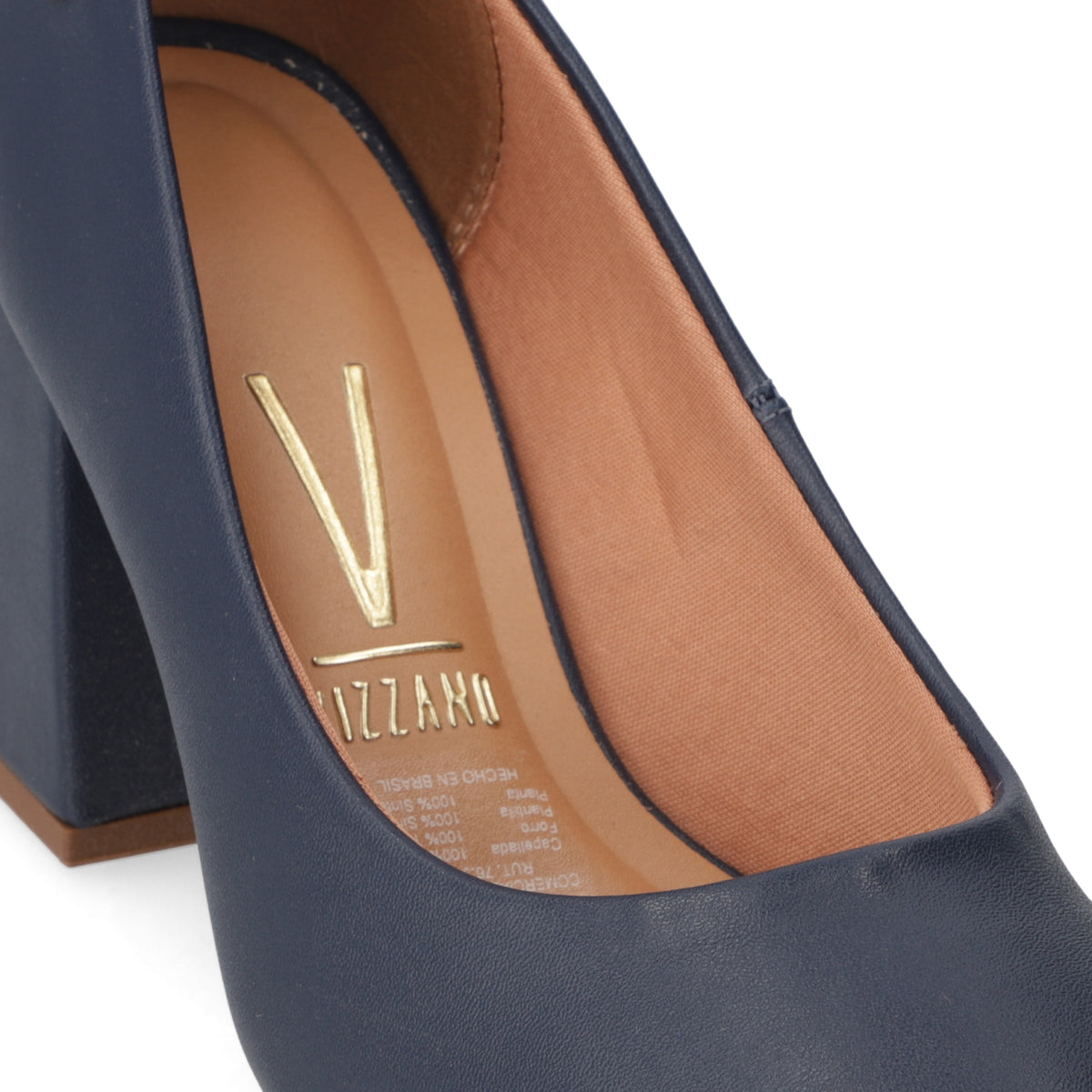 Zapato Taco Ancho Vizzano Azul