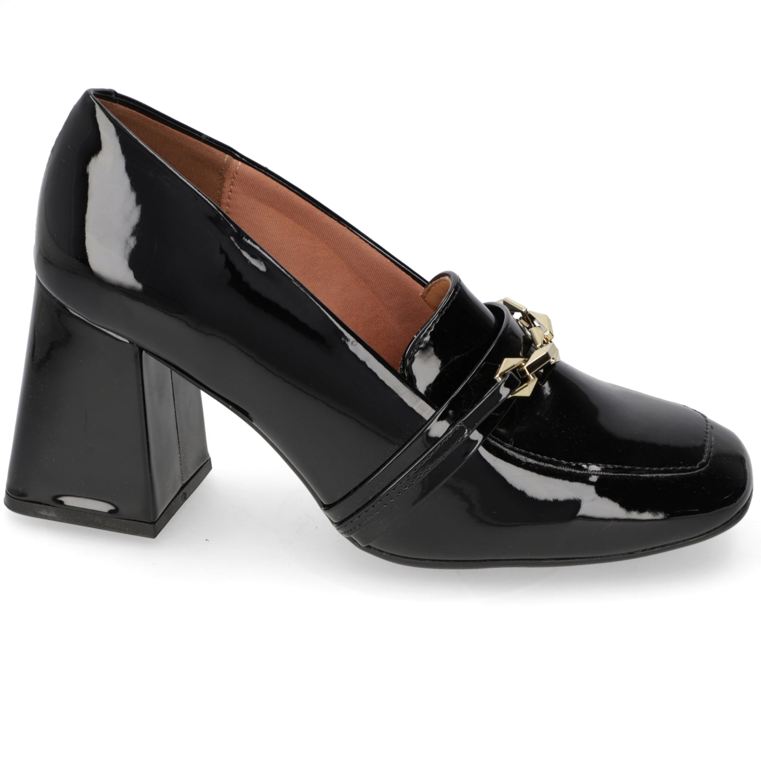 Zapato Taco Ancho Vizzano Negro