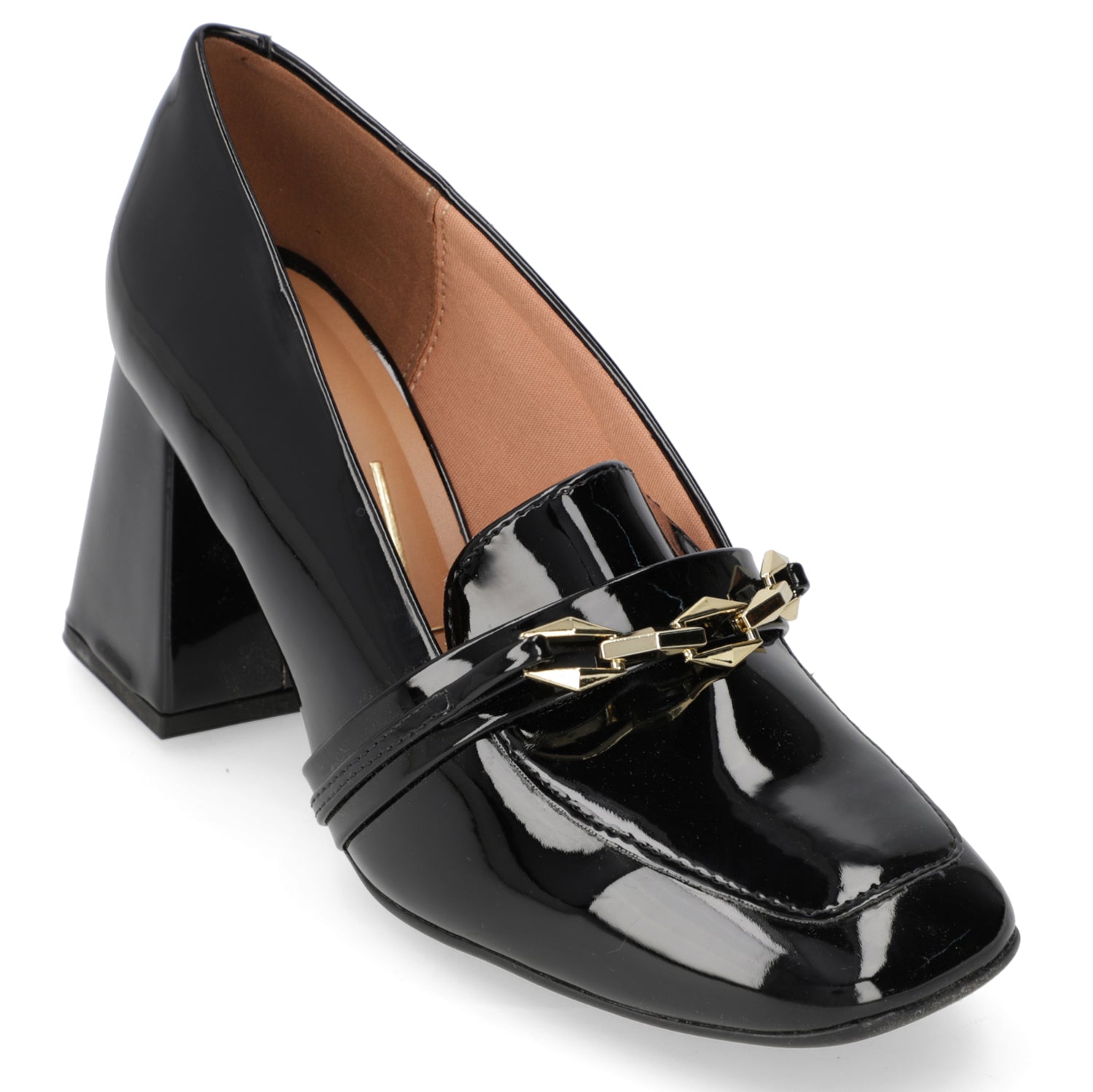 Zapato Taco Ancho Vizzano Negro