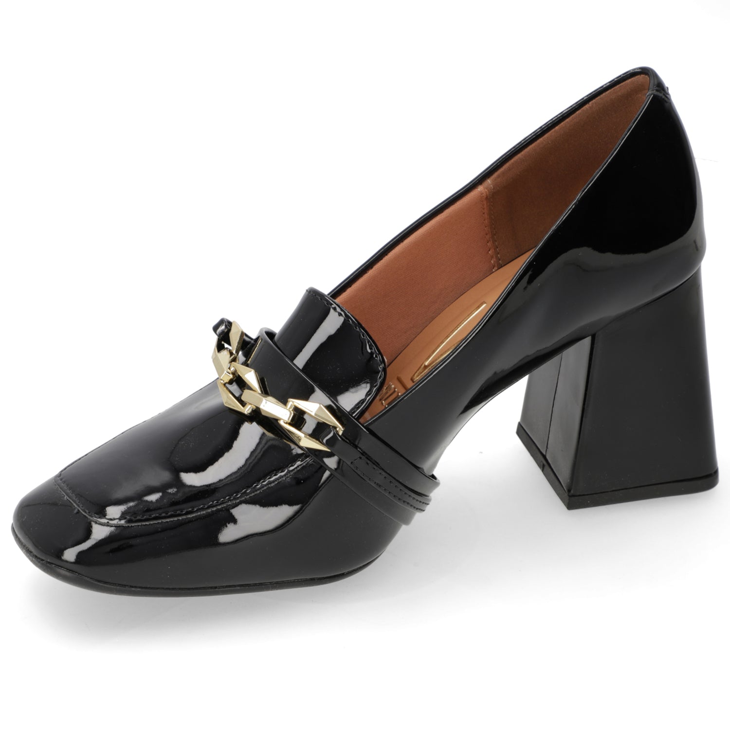 Zapato Taco Ancho Vizzano Negro