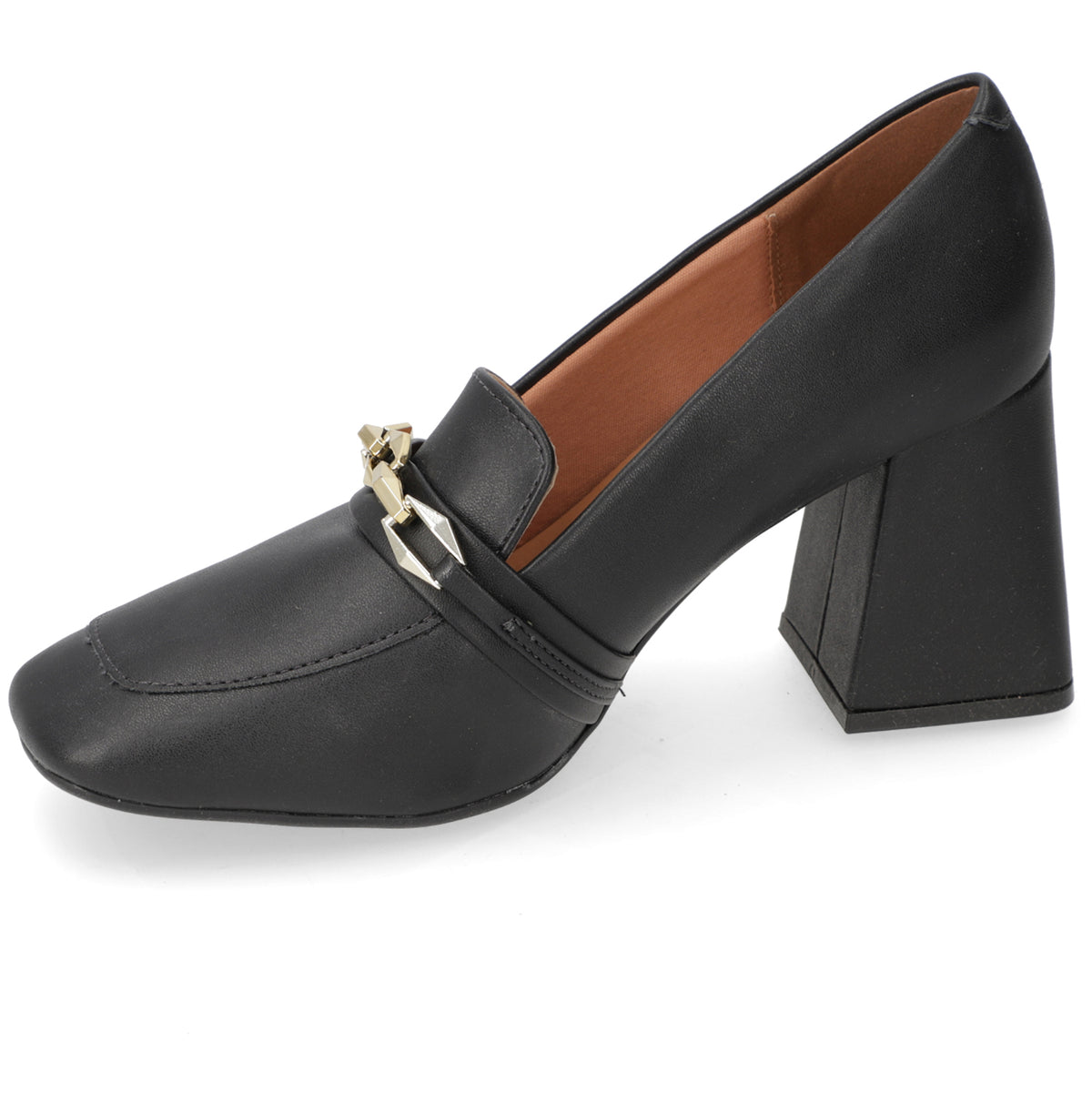 Zapato Taco Ancho Vizzano EcoCuero Negro