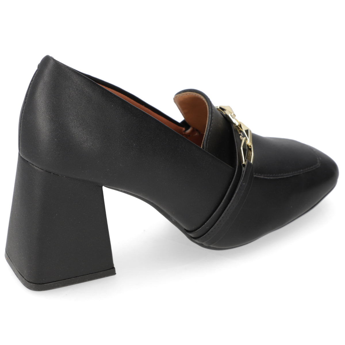 Zapato Taco Ancho Vizzano EcoCuero Negro