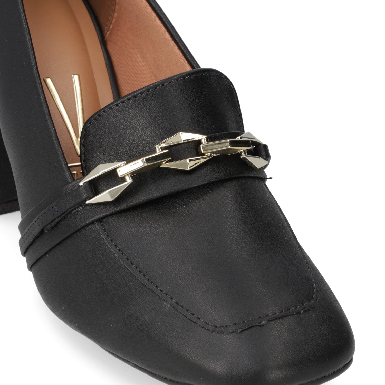 Zapato Taco Ancho Vizzano EcoCuero Negro