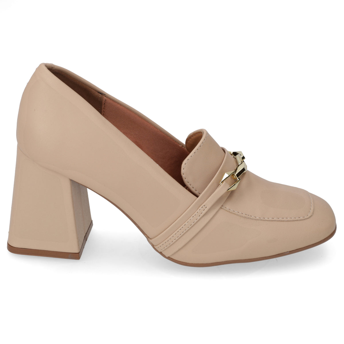 Zapato Taco Ancho Vizzano Beige