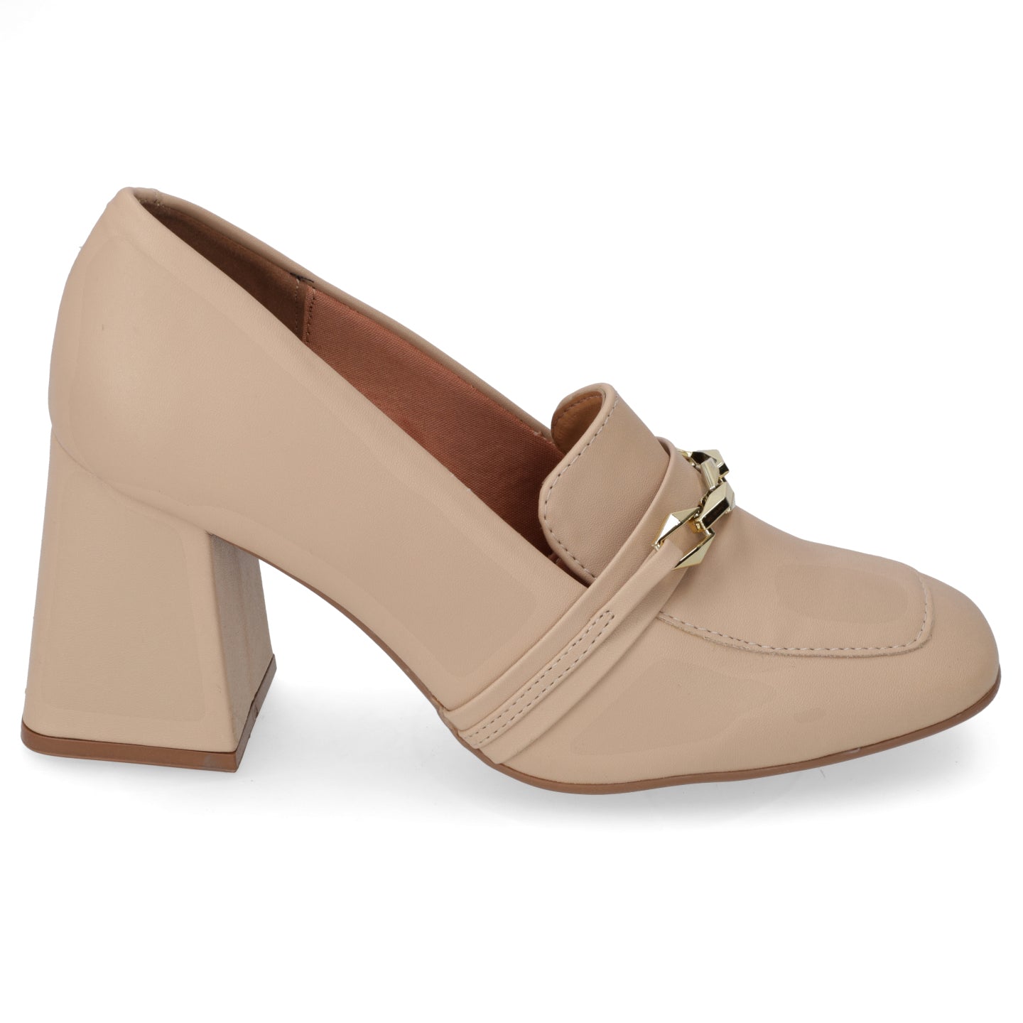 Zapato Taco Ancho Vizzano Beige