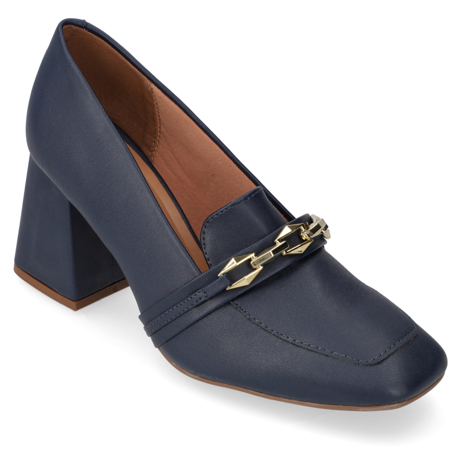 Zapato Taco Ancho Vizzano Azul