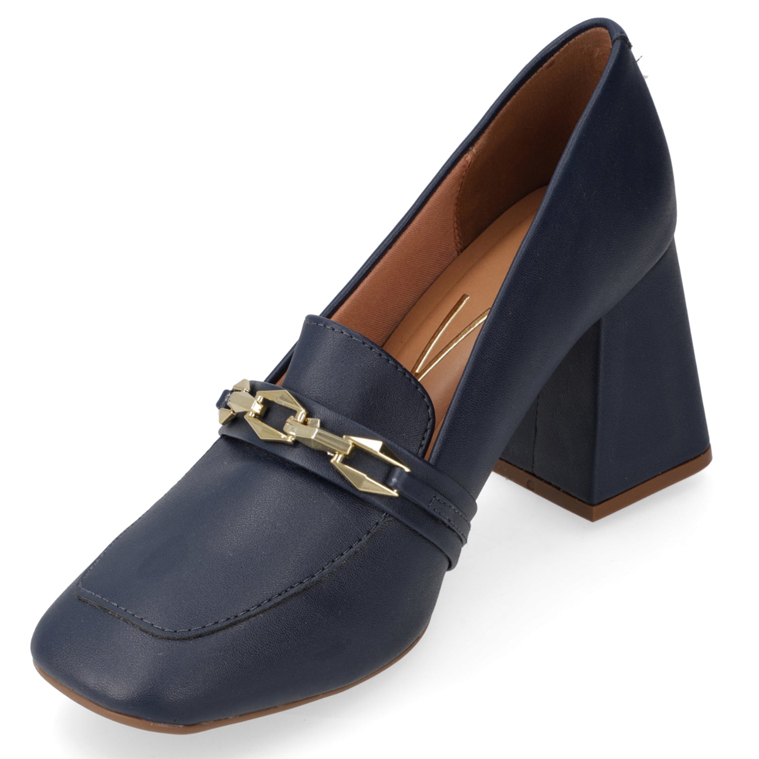 Zapato Taco Ancho Vizzano Azul