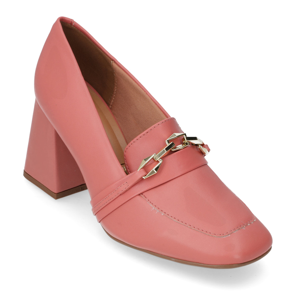 Zapato Taco Ancho Vizzano Coral