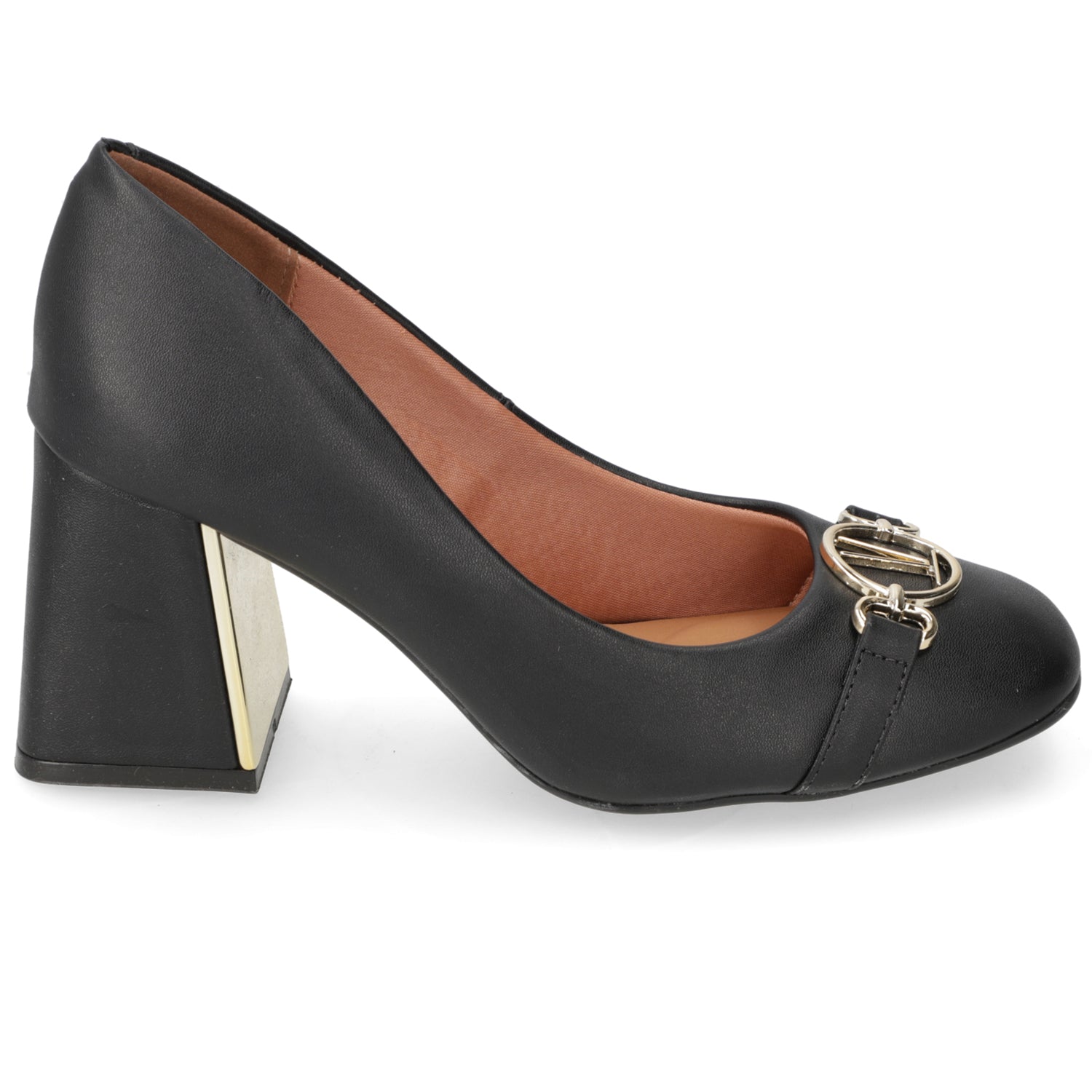 Zapato Taco Ancho Vizzano Negro