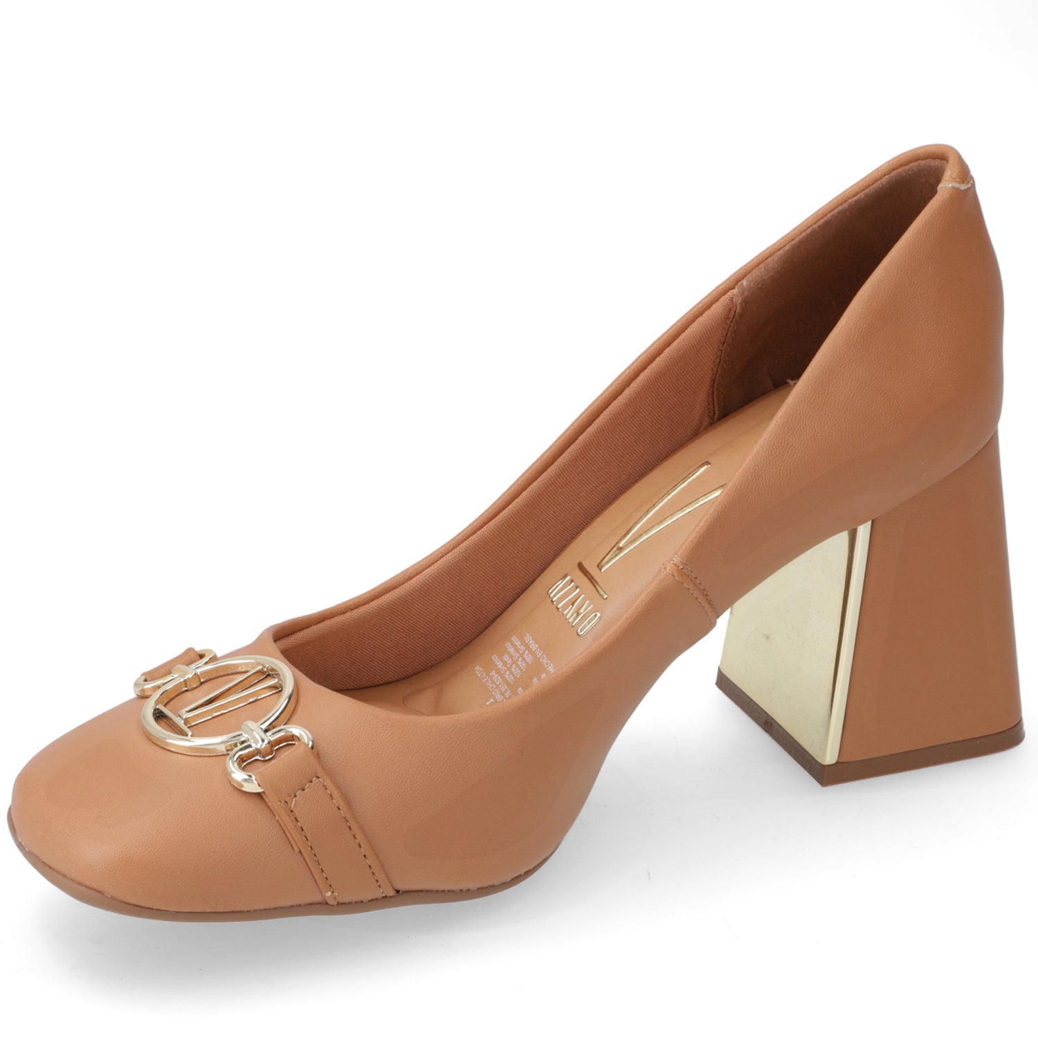 Zapato Taco Ancho Vizzano Camel