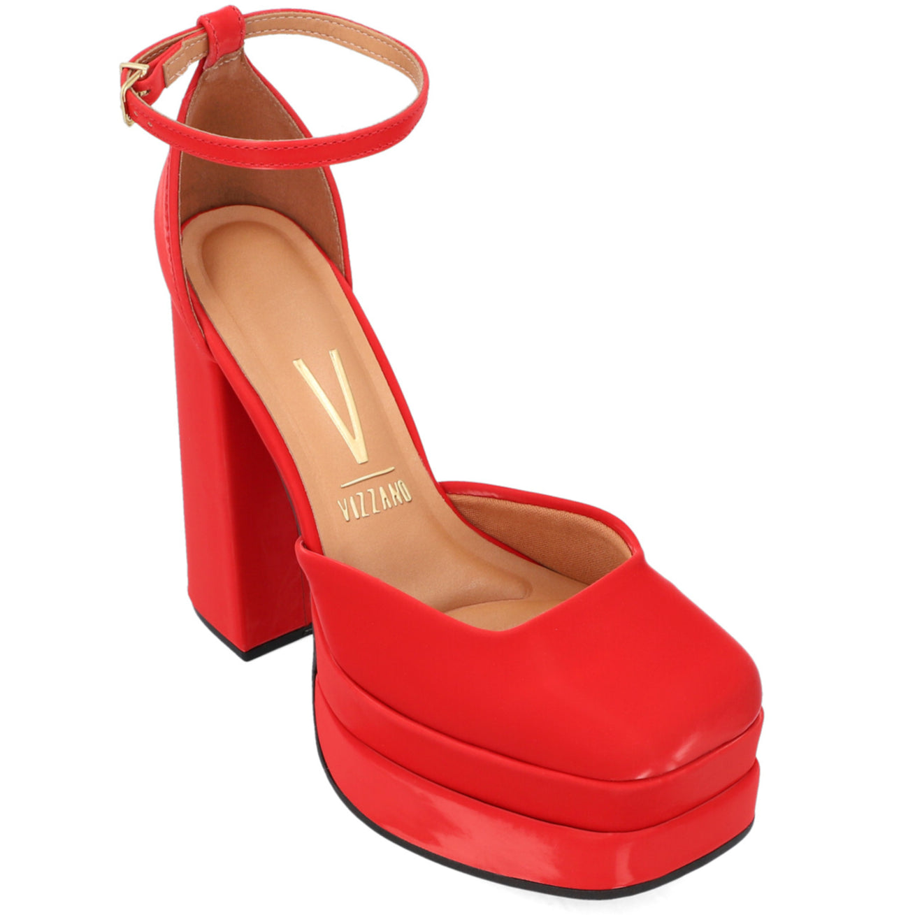 Maxi Plataforma Vizzano Efecto Aterciopelado Rojo 1395-101-20076-46175