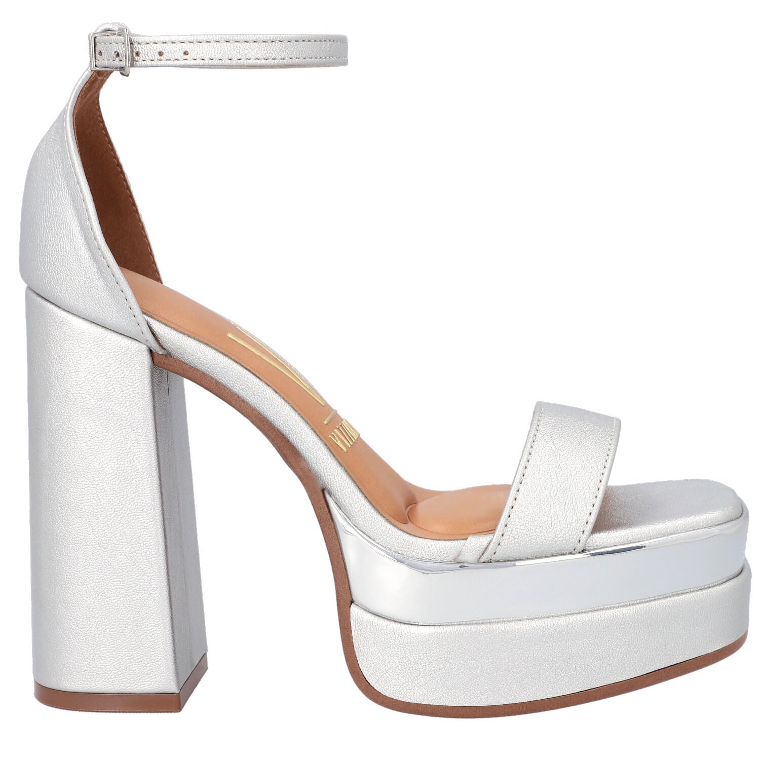 Sandalia Maxi Plataforma Vizzano Plateado 1395-103-24311-41