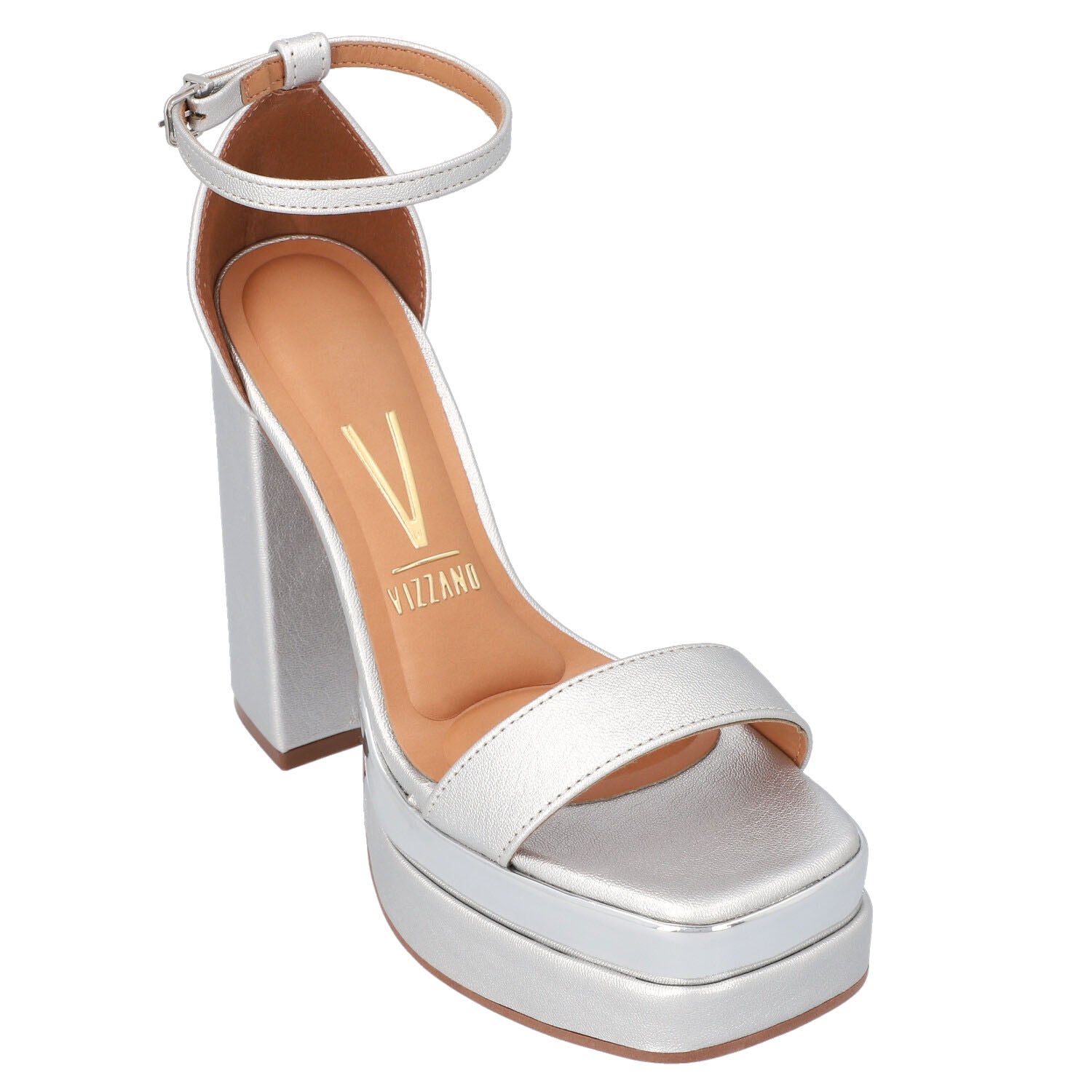 Sandalia Maxi Plataforma Vizzano Plateado 1395-103-24311-41