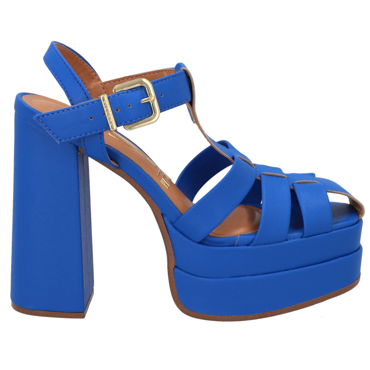 Sandalia Maxi Plataforma EcoCuero Azul 1395-102-7286-87824