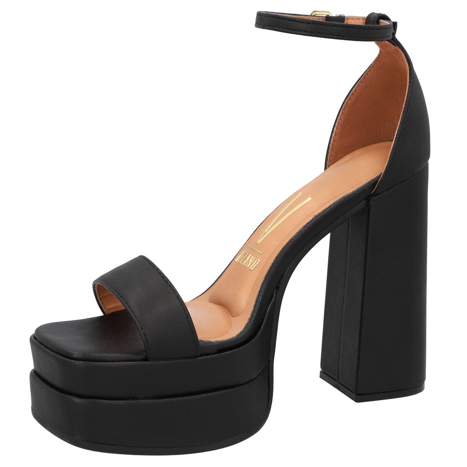 Sandalia Maxi Plataforma Vizzano EcoCuero Negro 1395-103-7286-15745