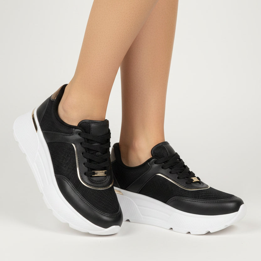 Zapatilla Casual Mujer Vizzano Negro